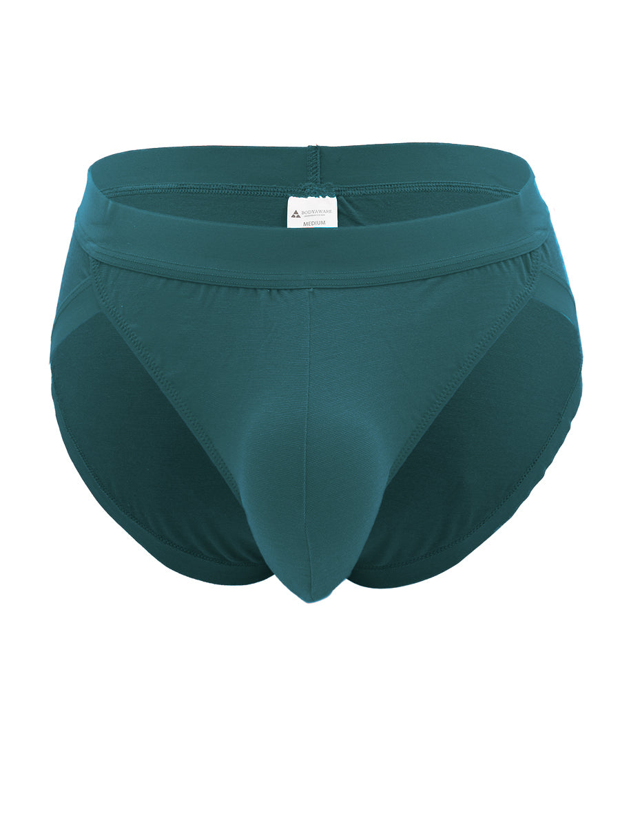 Body Aware Body Soft Vintage Brief in teal – men's high-cut modal underwear brief