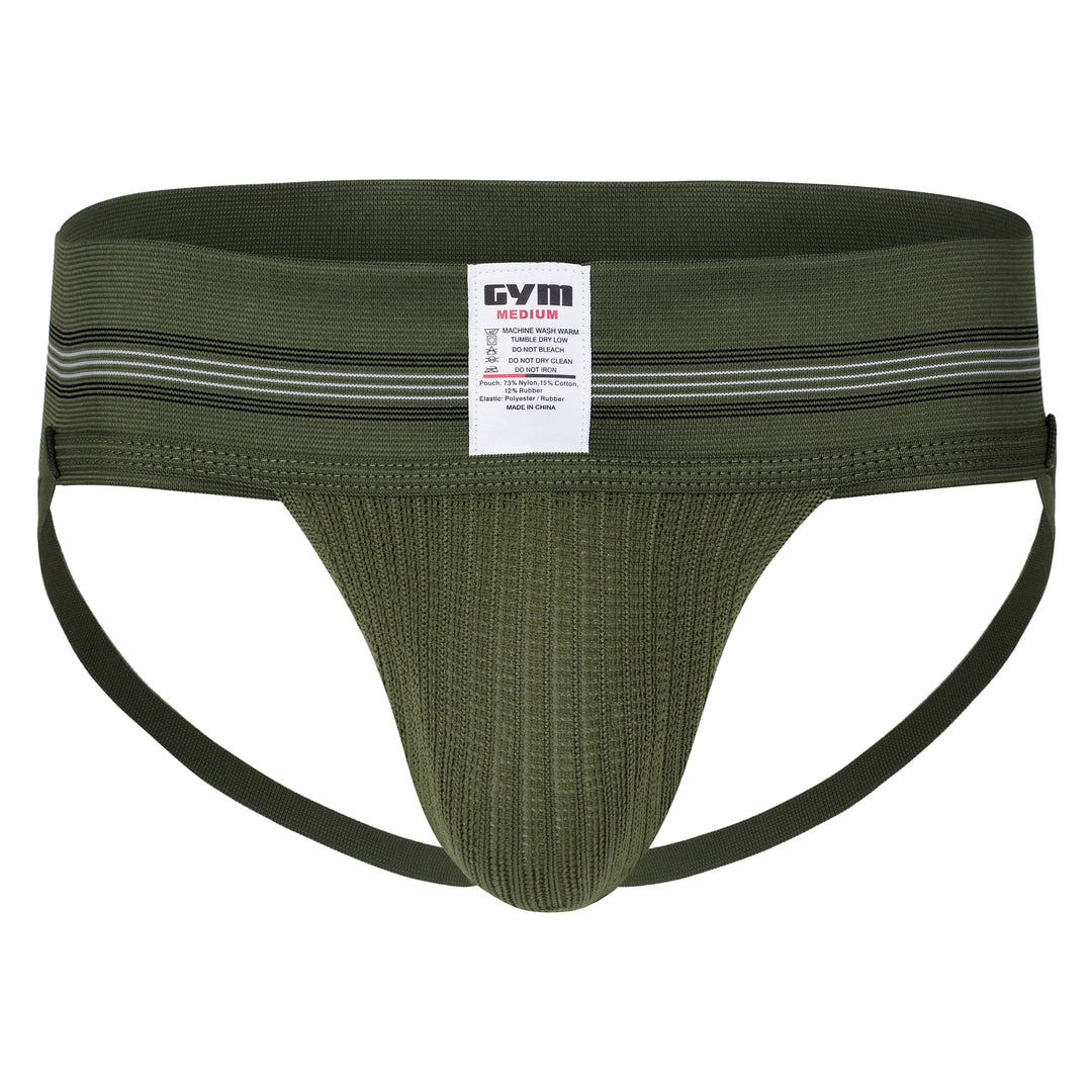 GYM Old School 2.0 Jockstrap - Men's Athletic Supporter with 3" Wide Waistband