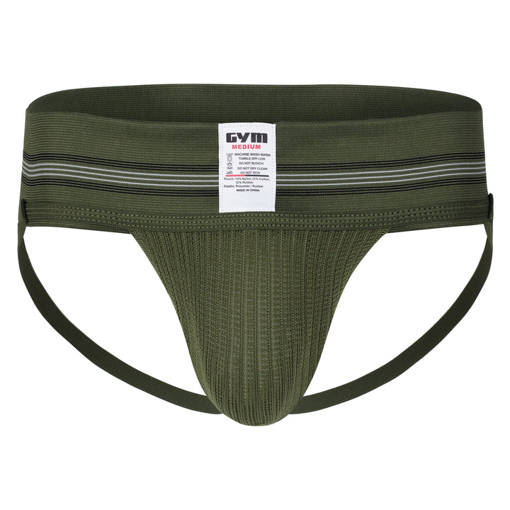 GYM Old School 2.0 Jockstrap - Men's Athletic Supporter with 3" Wide Waistband