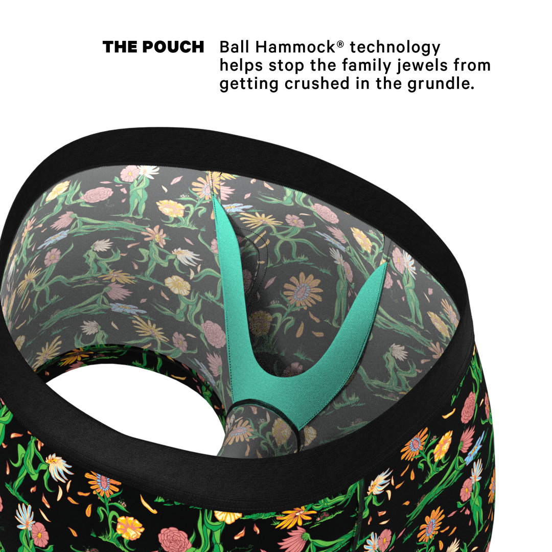 Shinesty "The Garden Of Breedin" Flower Print Ball Hammock® Pouch Trunks Underwear
