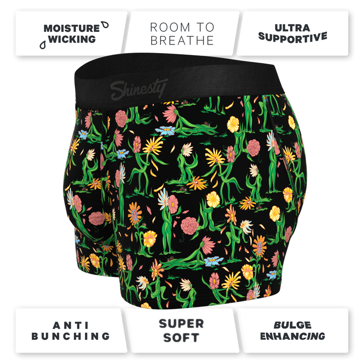 Shinesty "The Garden Of Breedin" Flower Print Ball Hammock® Pouch Trunks Underwear