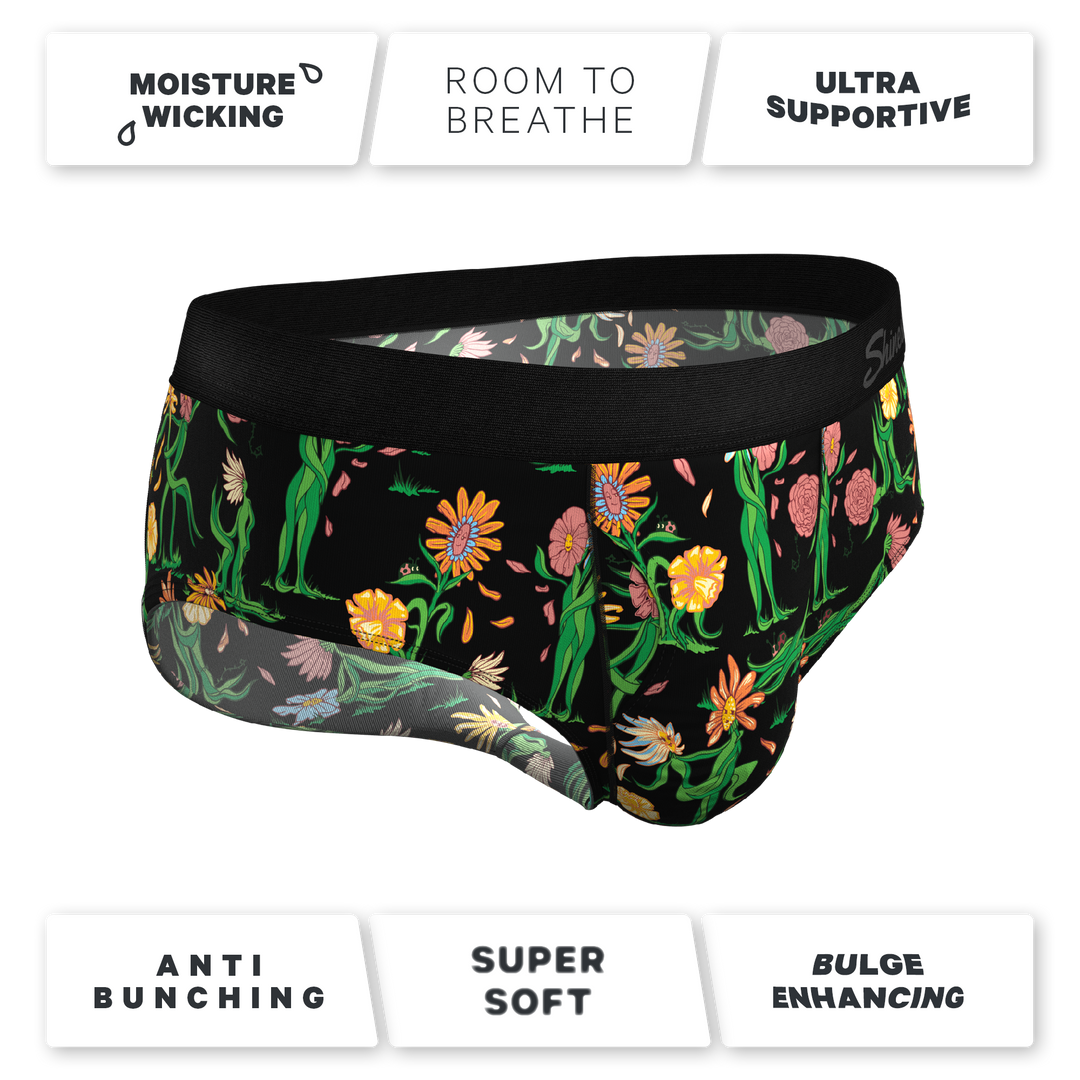 The Garden of Breedin Ball Hammock® Pouch Briefs - Shinesty Flower Print Underwear