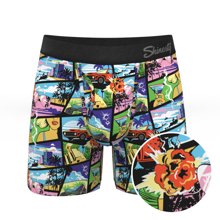 The Gas Pedal: Pop Art Ball Hammock® Pouch Underwear with Fly