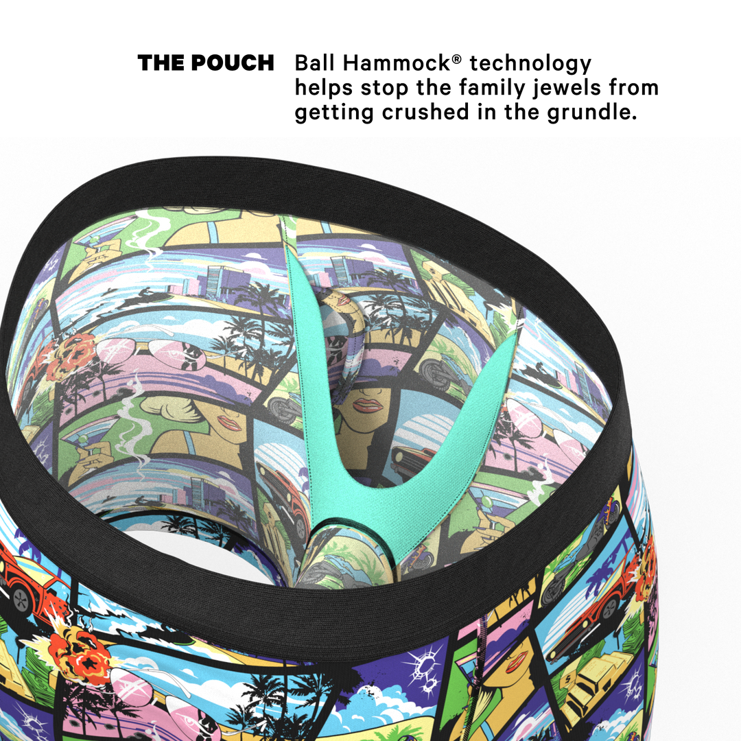 The Gas Pedal: Pop Art Ball Hammock® Pouch Underwear with Fly