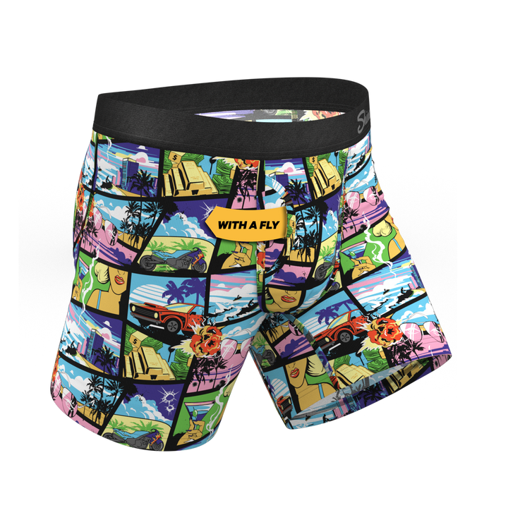 The Gas Pedal: Pop Art Ball Hammock® Pouch Underwear with Fly