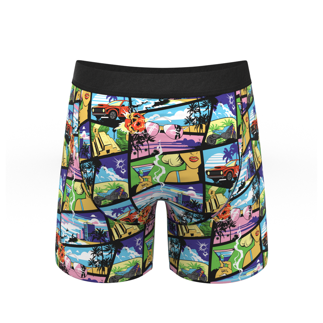 The Gas Pedal: Pop Art Ball Hammock® Pouch Underwear with Fly