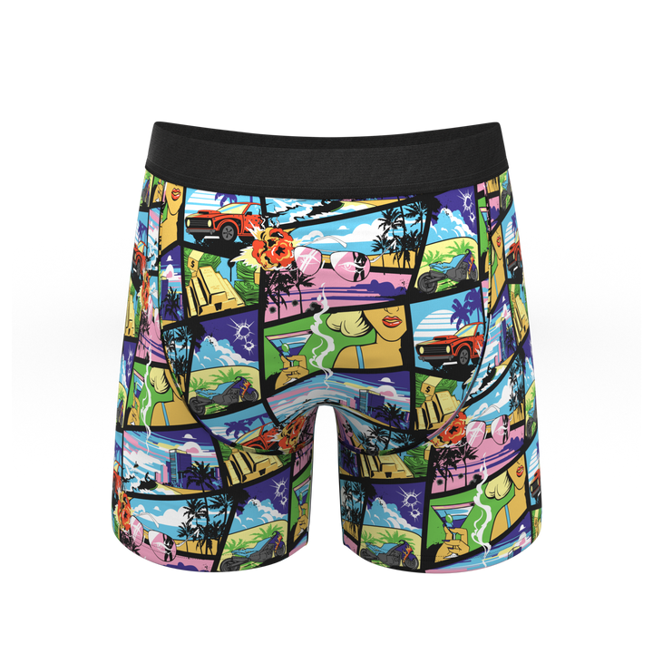 The Gas Pedal: Pop Art Ball Hammock® Pouch Underwear with Fly