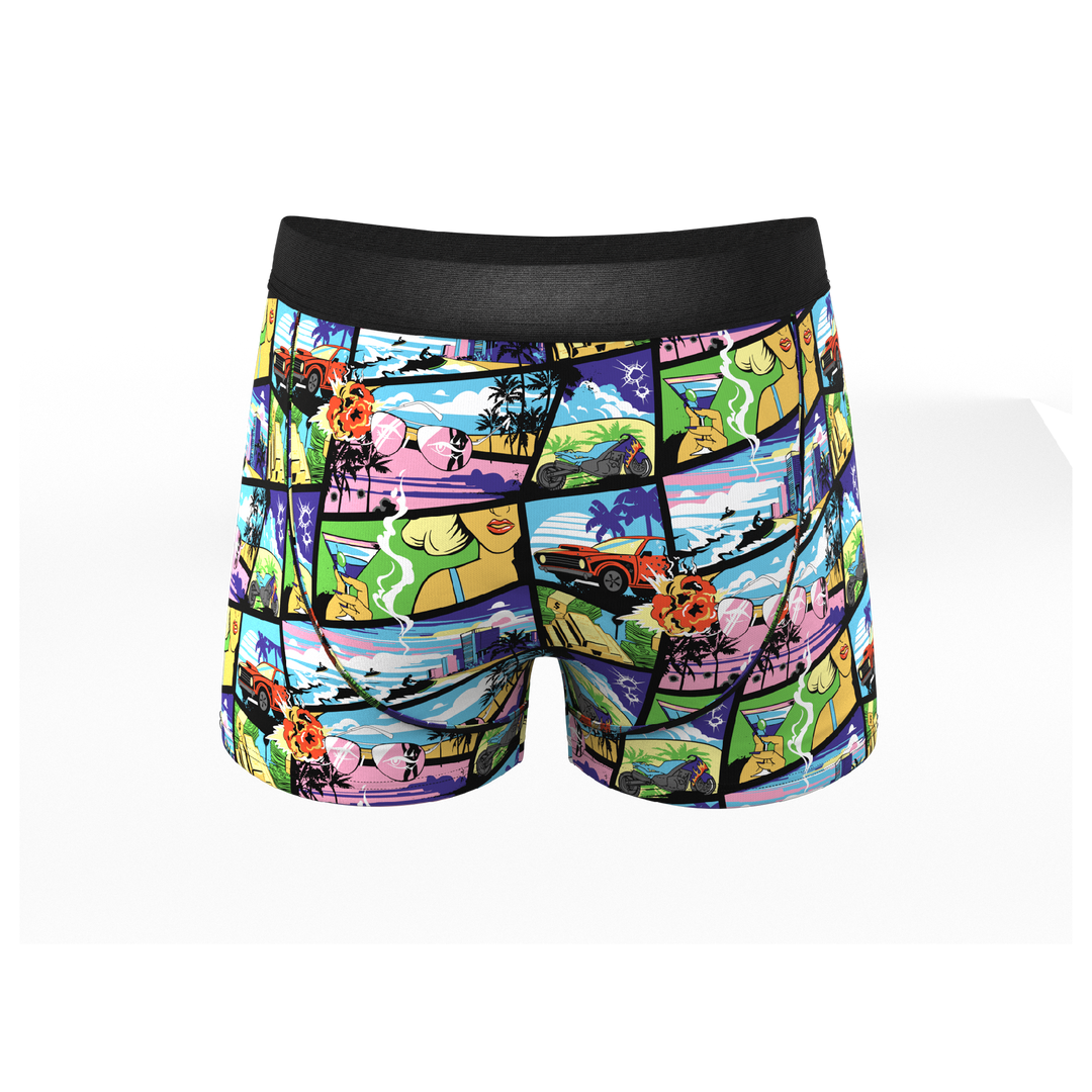 Shinesty "Gas Pedal" Pop Art Ball Hammock® Pouch Trunks