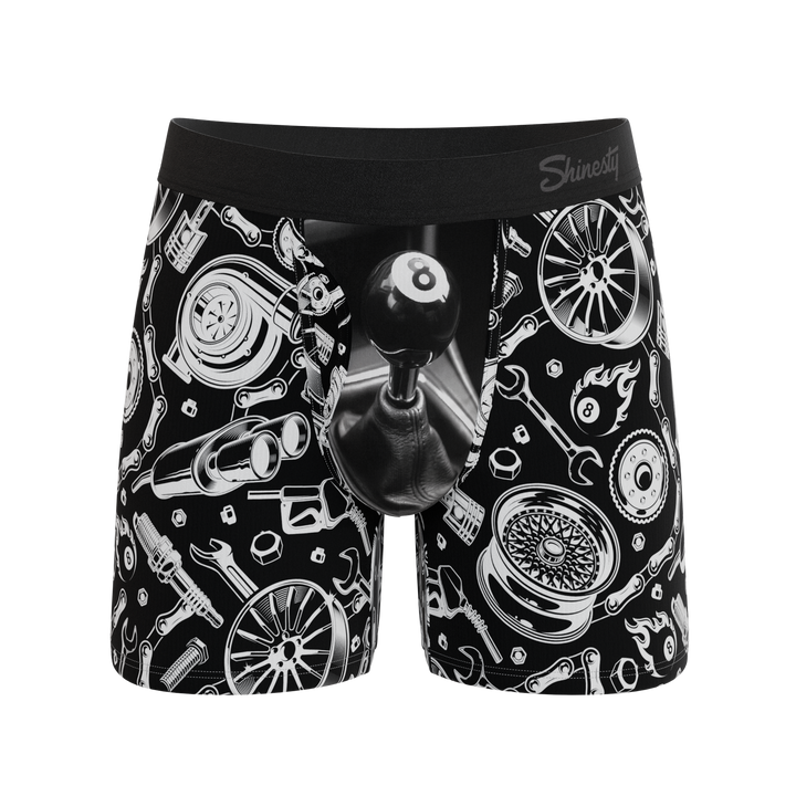 Shinesty The Gear Head stick shift Ball Hammock Magnum Big Pouch underwear – men's big pouch boxer