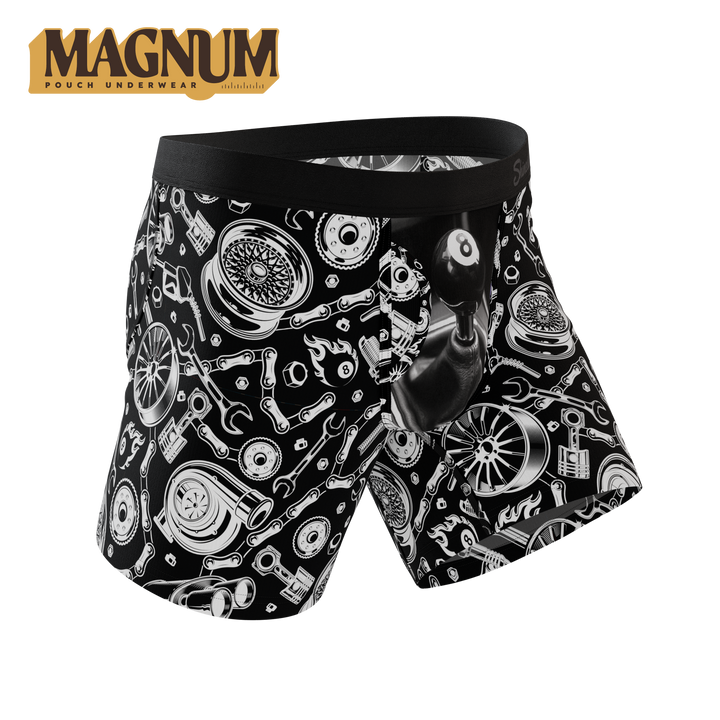 Shinesty The Gear Head stick shift Ball Hammock Magnum Big Pouch underwear – men's big pouch boxer