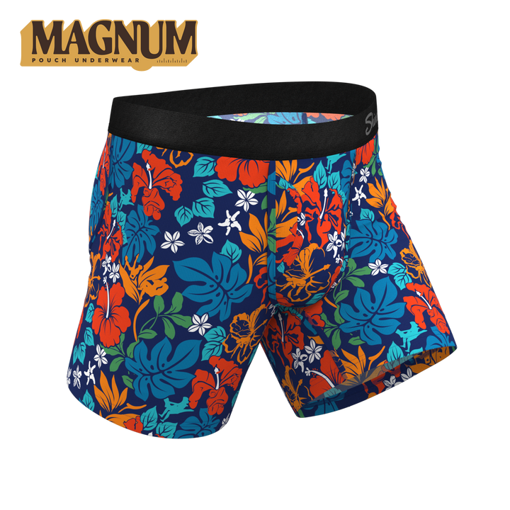 Get Lei'd: Naughty Tropical Ball Hammock® Magnum Big Pouch Underwear