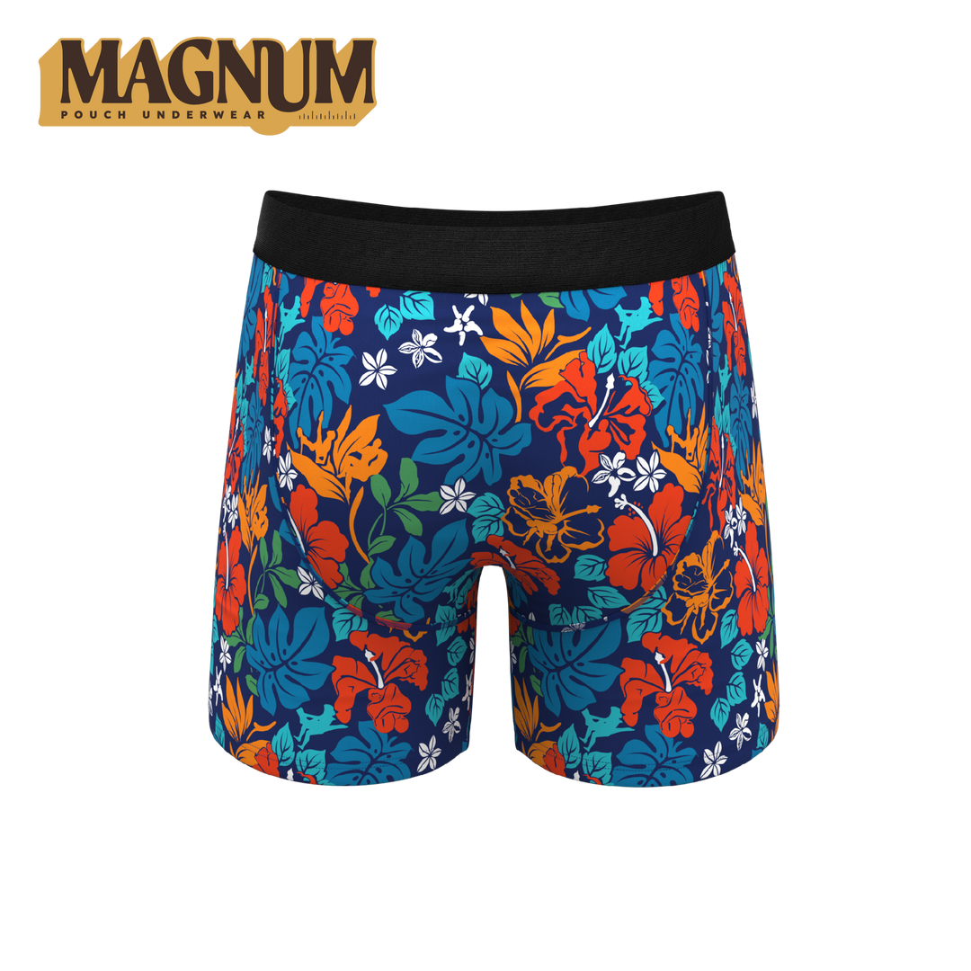 Get Lei'd: Naughty Tropical Ball Hammock® Magnum Big Pouch Underwear
