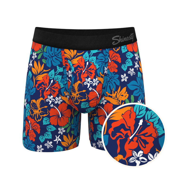 Get Lei'd: Naughty Tropical Ball Hammock® Magnum Big Pouch Underwear
