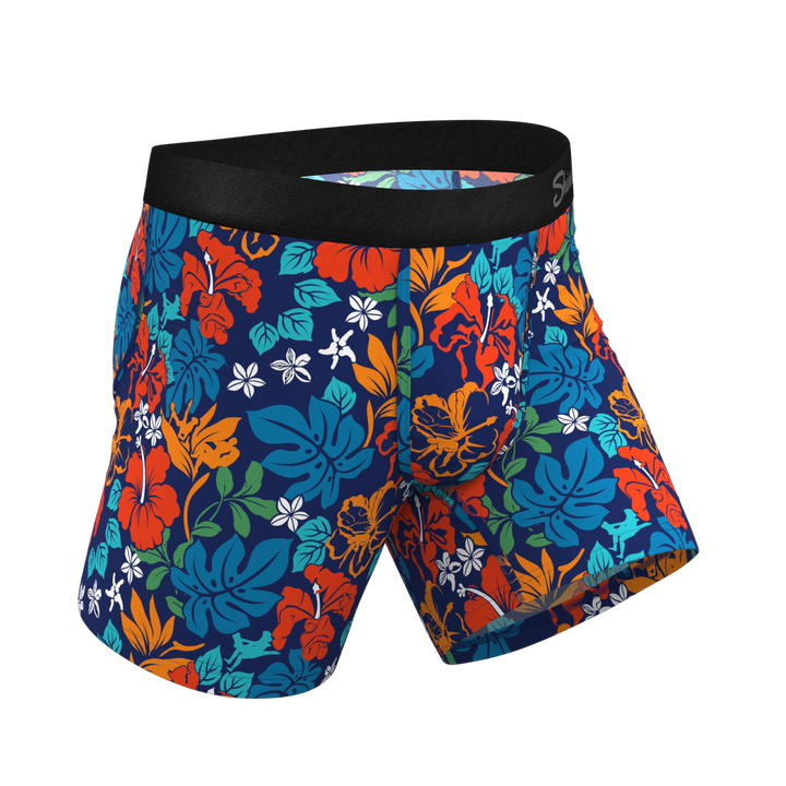 Shinesty "The Get Lei'd" Naughty Tropical Ball Hammock® Pouch Underwear