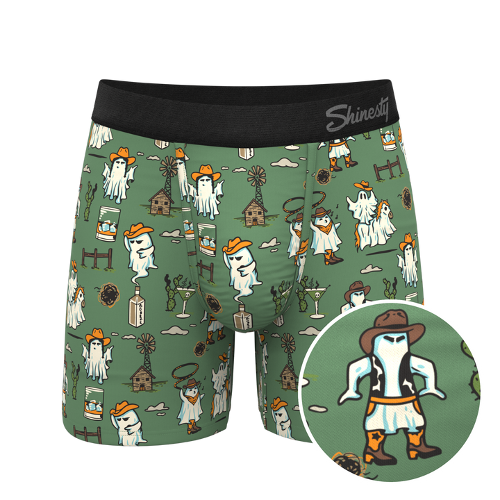 The Ghost Town Western Ghost Boxer Briefs with Ball Hammock® Pouch
