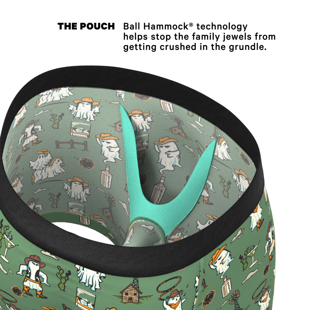 The Ghost Town Western Ghost Boxer Briefs with Ball Hammock® Pouch