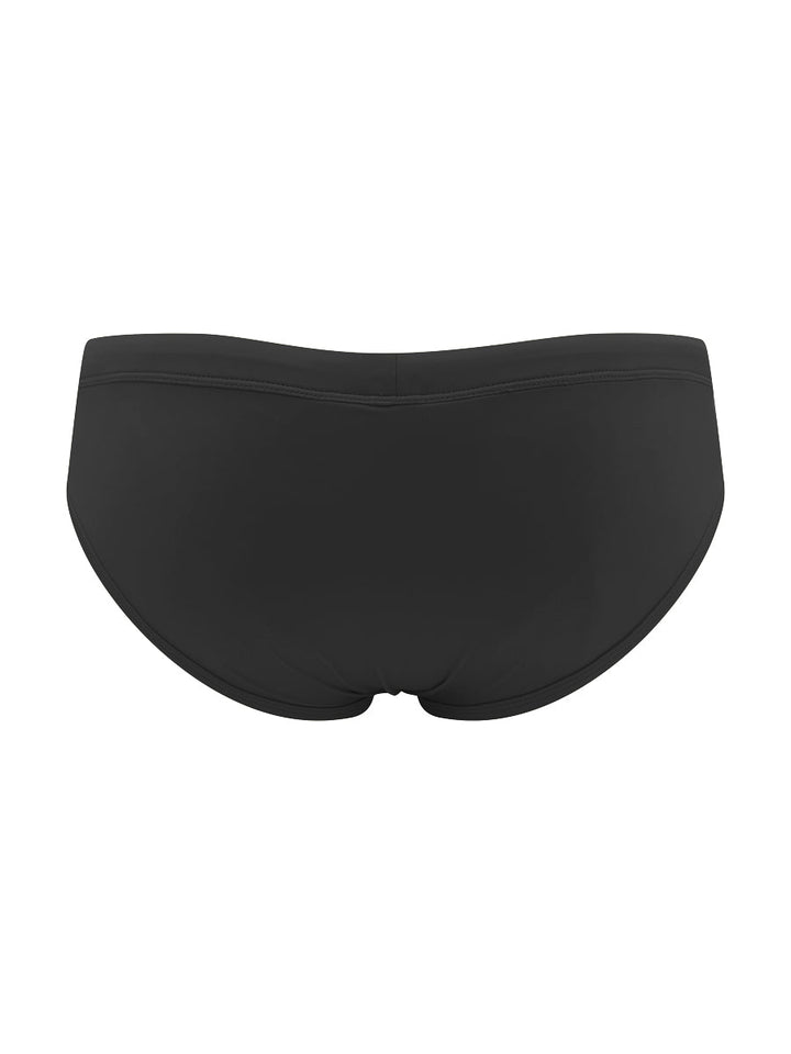 Body Aware Sport Swim Brief in black – men's sporty swim brief with lined contoured pouch