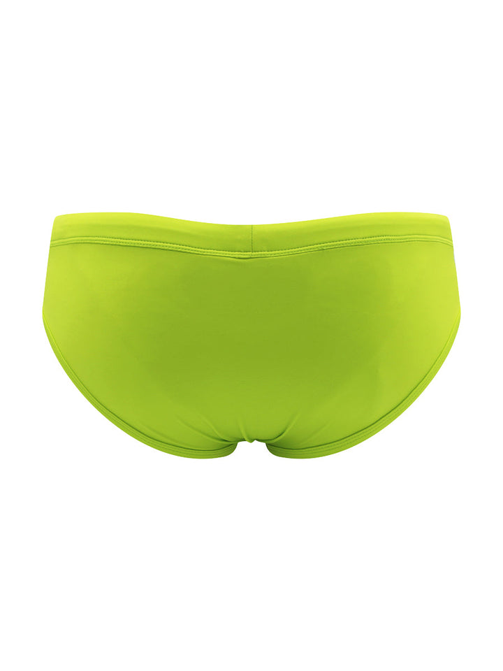 Body Aware Sport Swim Brief in acid lime – men's sporty swim brief with lined contoured pouch