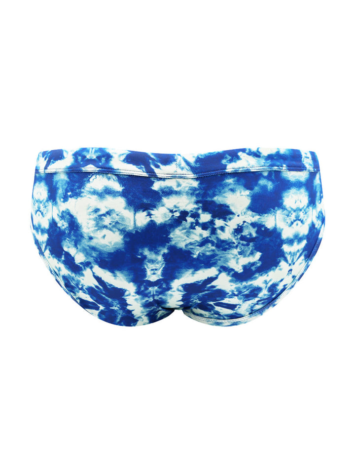Body Aware Sport Swim Brief in tie-dye – men's sporty swim brief with lined contoured pouch