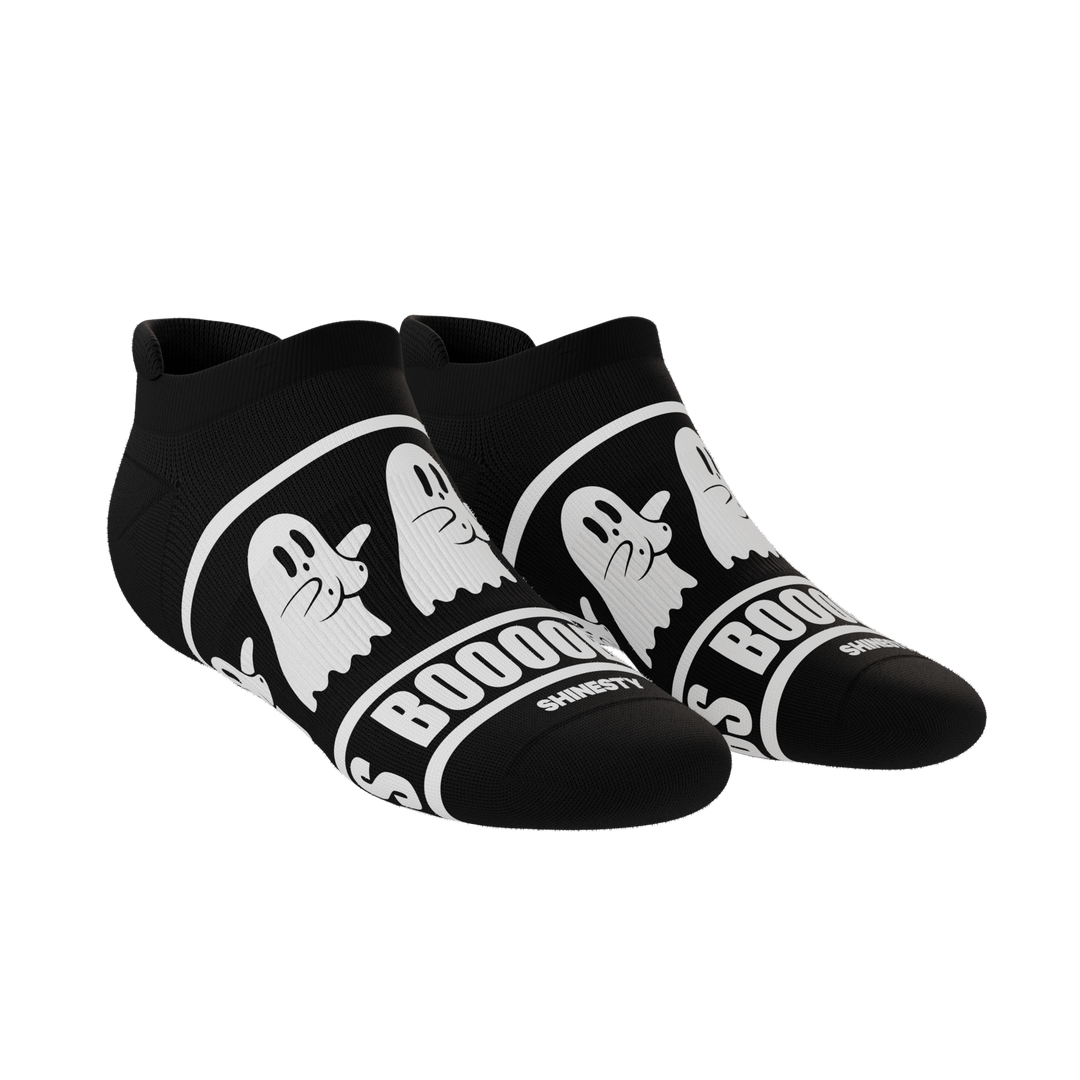 Shinesty The Ghoul Next Door busty ghost Heel Hammock ankle socks – men's ghost print ankle socks