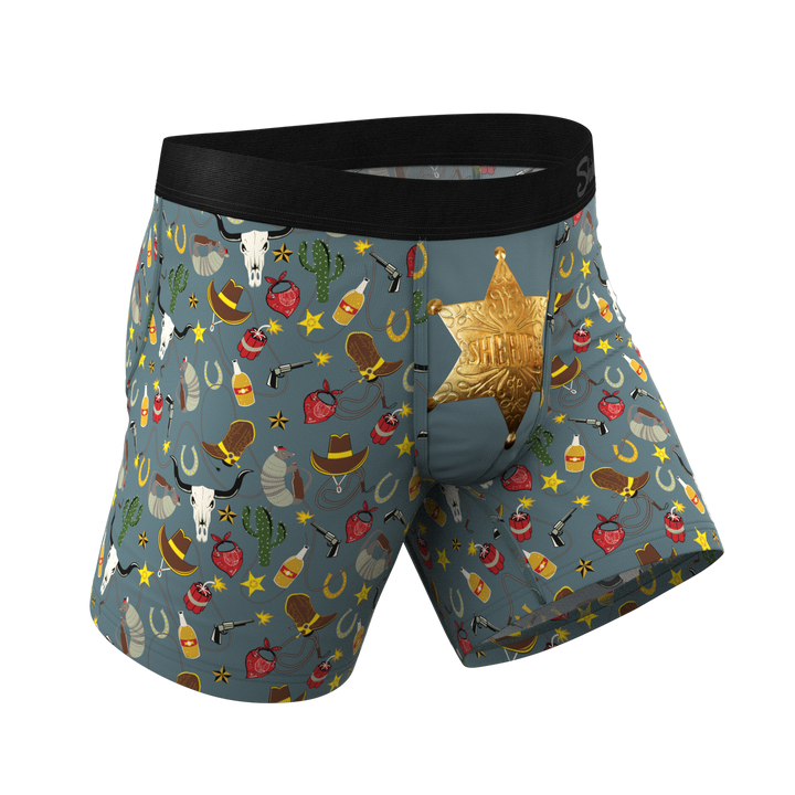 Shinesty "The Giddy Up" Sheriff Badge Ball Hammock® Pouch Underwear