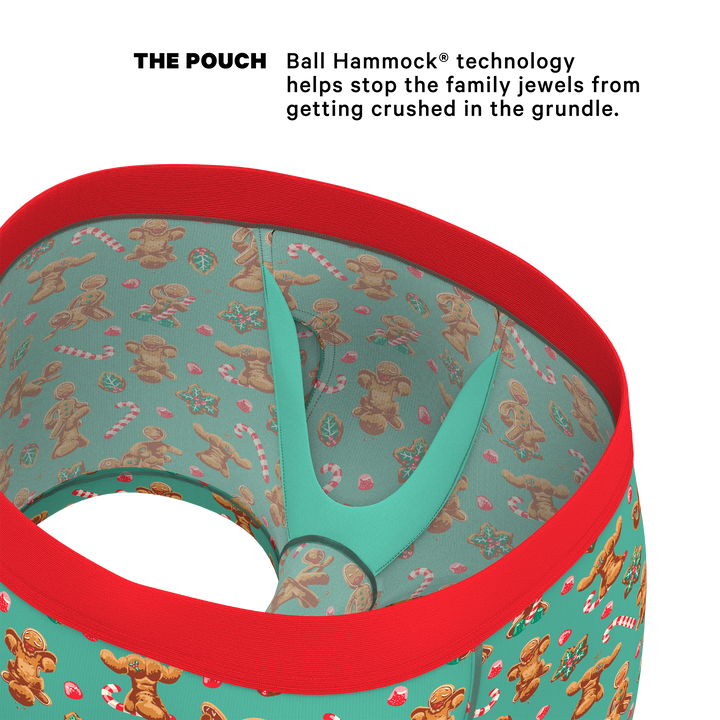 The Ginger Rail Gingerbread Trunks | Holiday Ball Hammock® Pouch Underwear