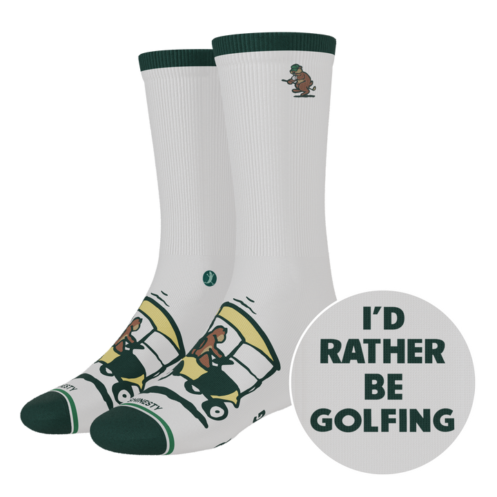 The Golpher | Golf Gopher Heel Hammock™ Crew Socks