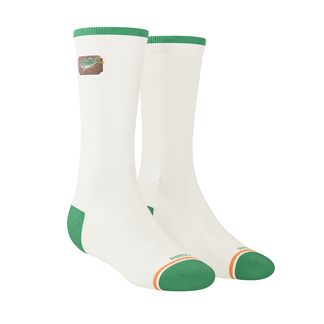 The Gone Fishing | Fishing Heel Hammock™ Crew Socks