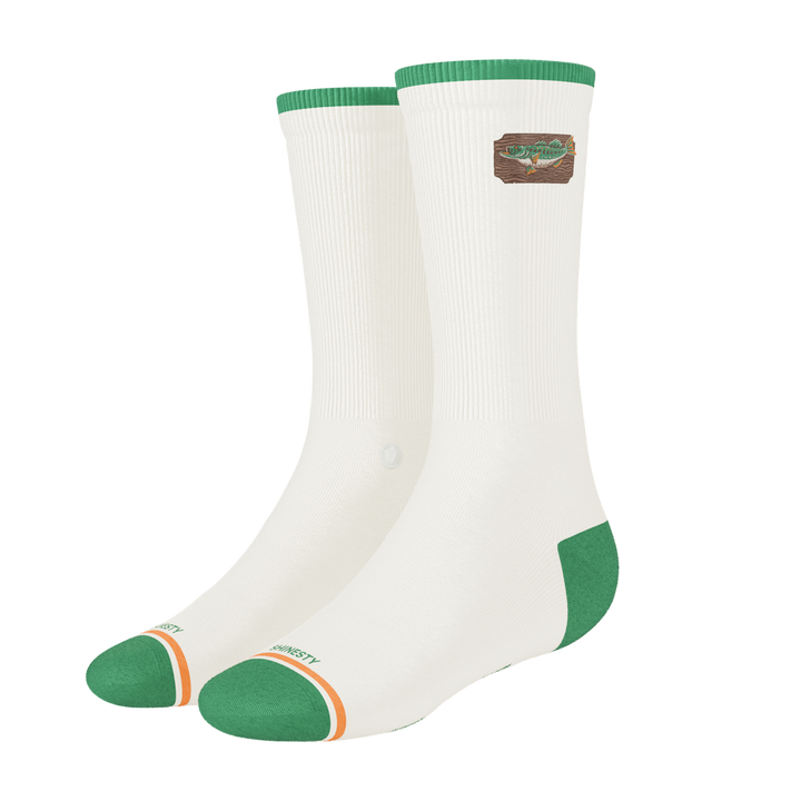 The Gone Fishing | Fishing Heel Hammock™ Crew Socks