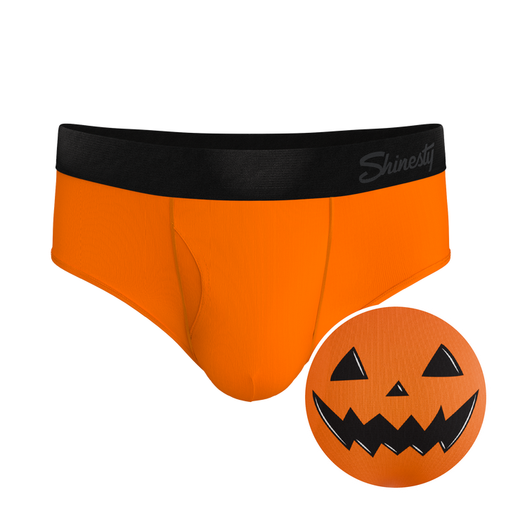 Shinesty "The Good Gourd" Jack O' Lantern Print Ball Hammock® Pouch Underwear Briefs