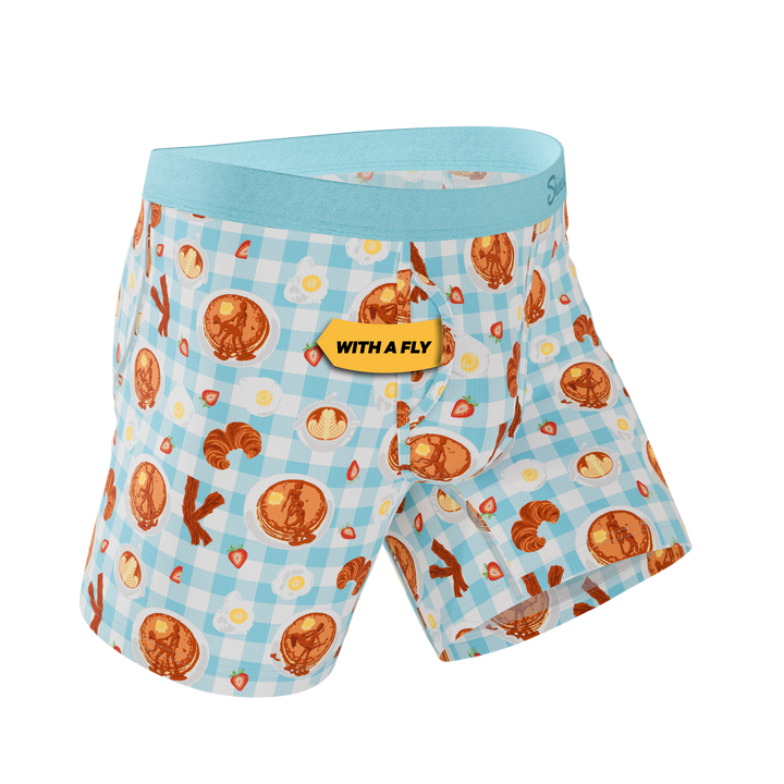 The Good Moaning Naughty Breakfast Ball Hammock® Pouch Underwear with Fly