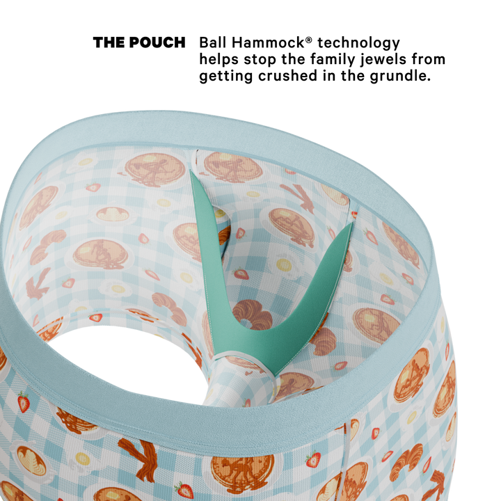 Shinesty Good Moaning Ball Hammock® Pouch Trunks | Breakfast Print