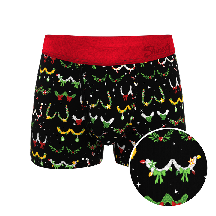 Shinesty "The Goodie Garland" Christmas Tinsel Busts Ball Hammock® Pouch Trunks Underwear