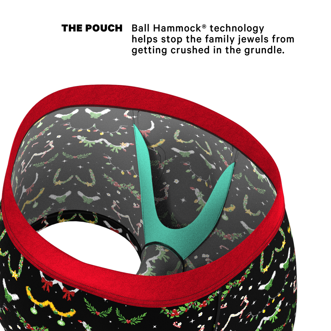 Shinesty "The Goodie Garland" Christmas Tinsel Busts Ball Hammock® Pouch Trunks Underwear