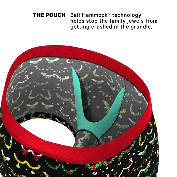 Shinesty "The Goodie Garland" Christmas Tinsel Busts Ball Hammock® Pouch Trunks Underwear