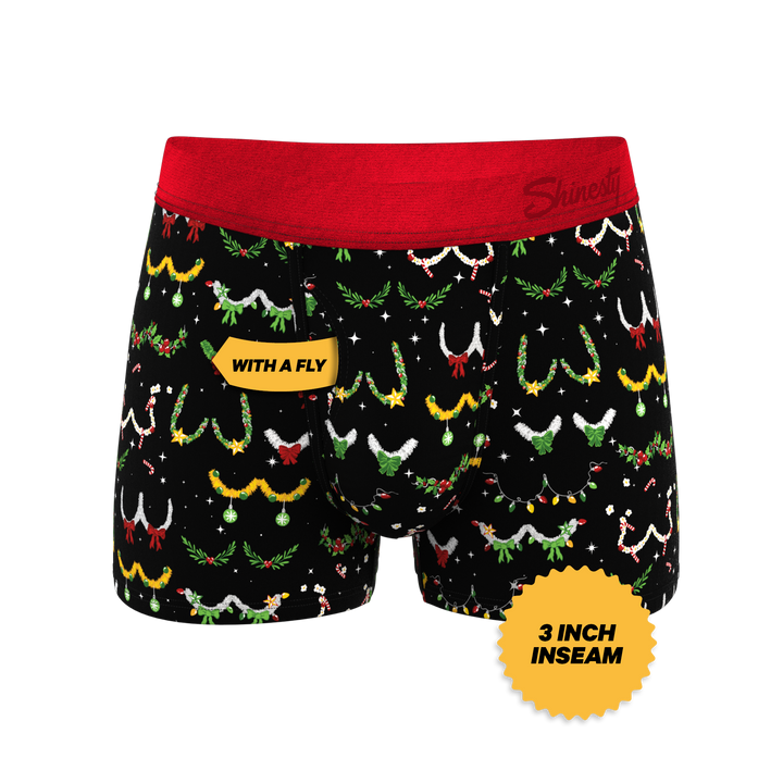Shinesty "The Goodie Garland" Christmas Tinsel Busts Ball Hammock® Pouch Trunks Underwear