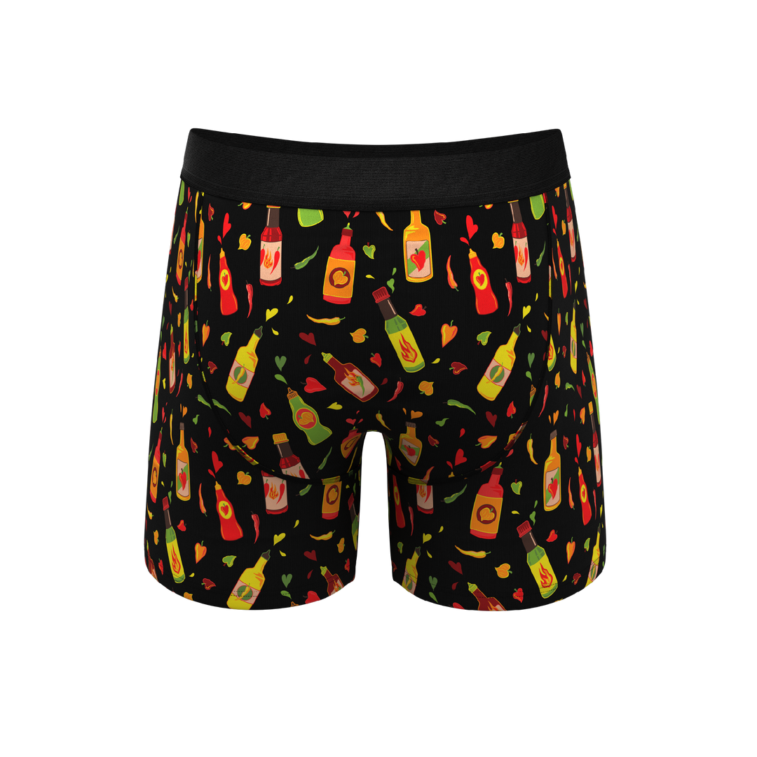 The Gotcha Sriracha | Hot Sauce Ball Hammock® Pouch Underwear With Fly