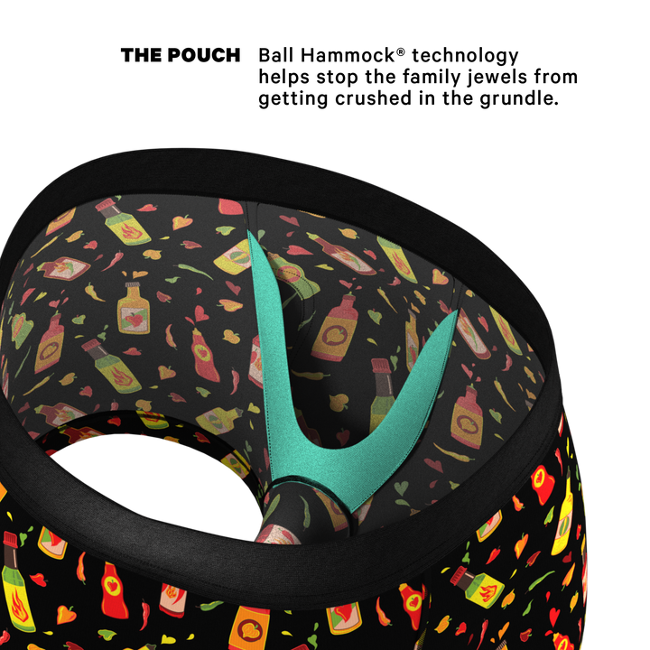 The Gotcha Sriracha | Hot Sauce Ball Hammock® Pouch Trunks Underwear