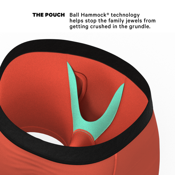 Shinesty "The Gotta Terracotta" Terracotta Orange Ball Hammock® Pouch Boxer Briefs with Fly