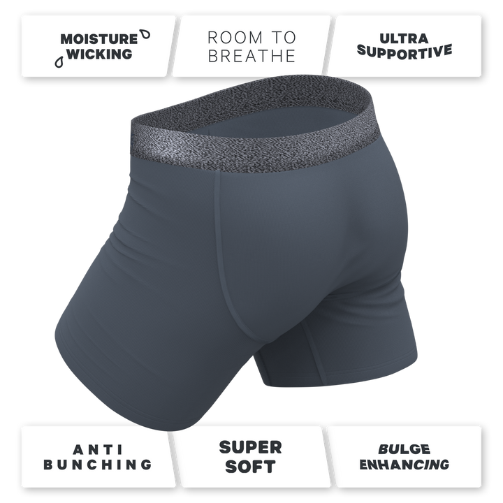 Shinesty "Graphite" Tonal Grey Ball Hammock® Pouch Boxer Briefs