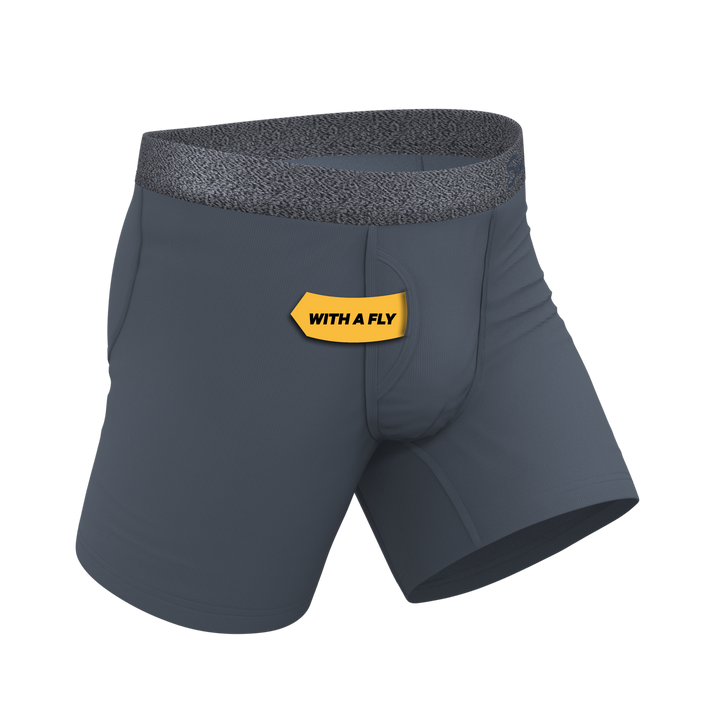 The Graphite | Tonal Grey Ball Hammock® Pouch Underwear With Fly