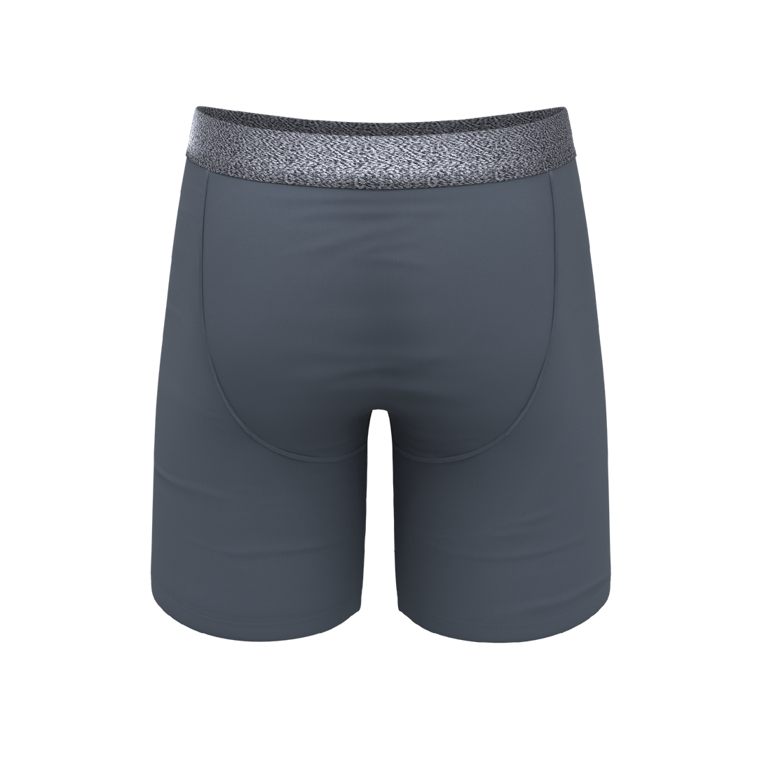 Shinesty Graphite Long Leg Ball Hammock® Pouch Underwear With Fly