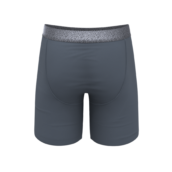 Shinesty Graphite Long Leg Ball Hammock® Pouch Underwear With Fly