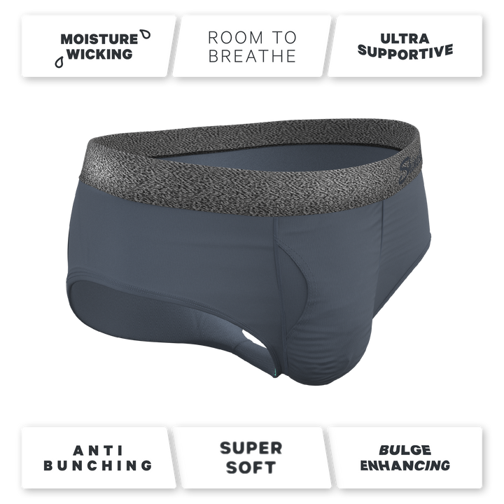 The Graphite Tonal Grey Ball Hammock® Pouch Briefs - Everyday Support Underwear