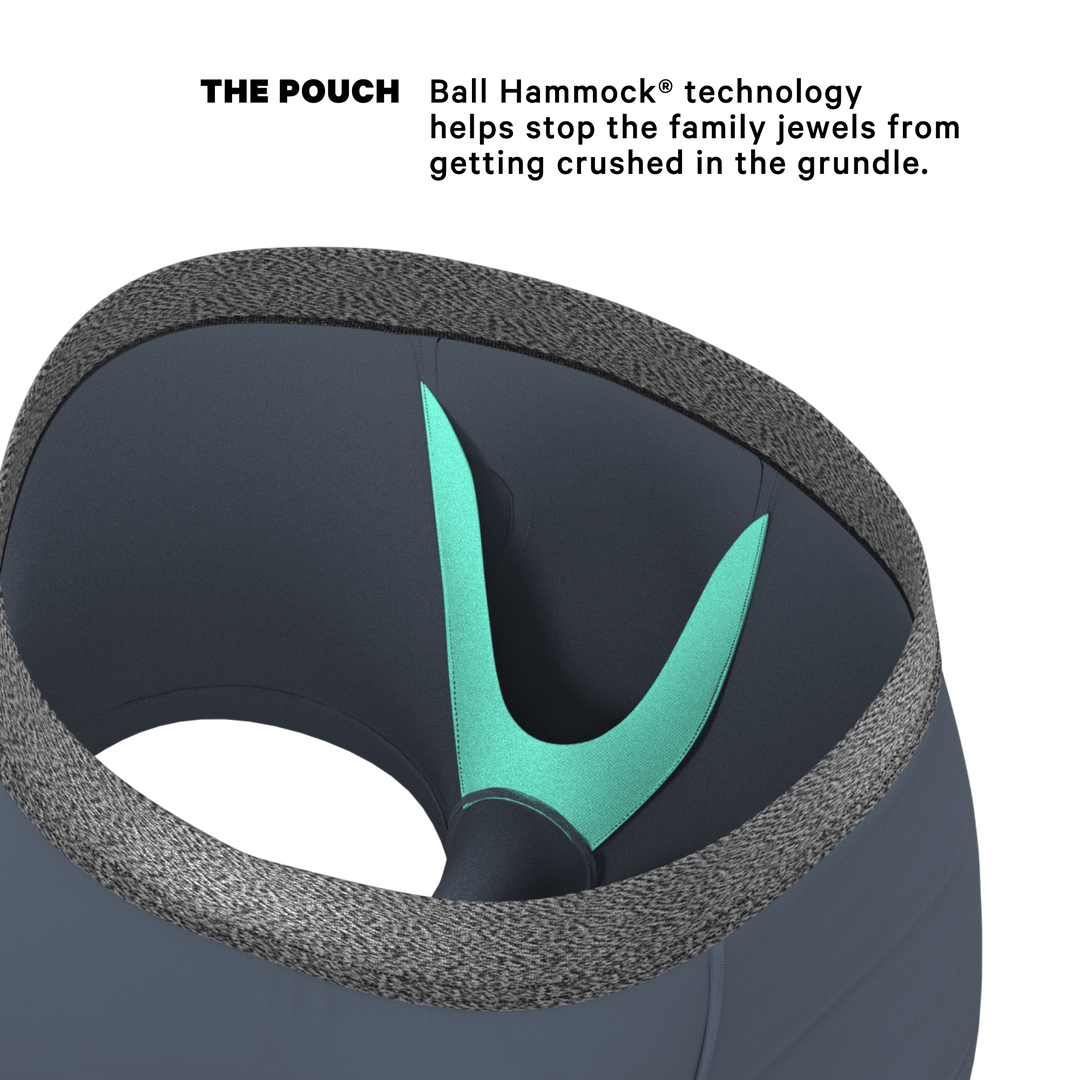 Shinesty Graphite Tonal Grey Ball Hammock® Pouch Trunks Underwear