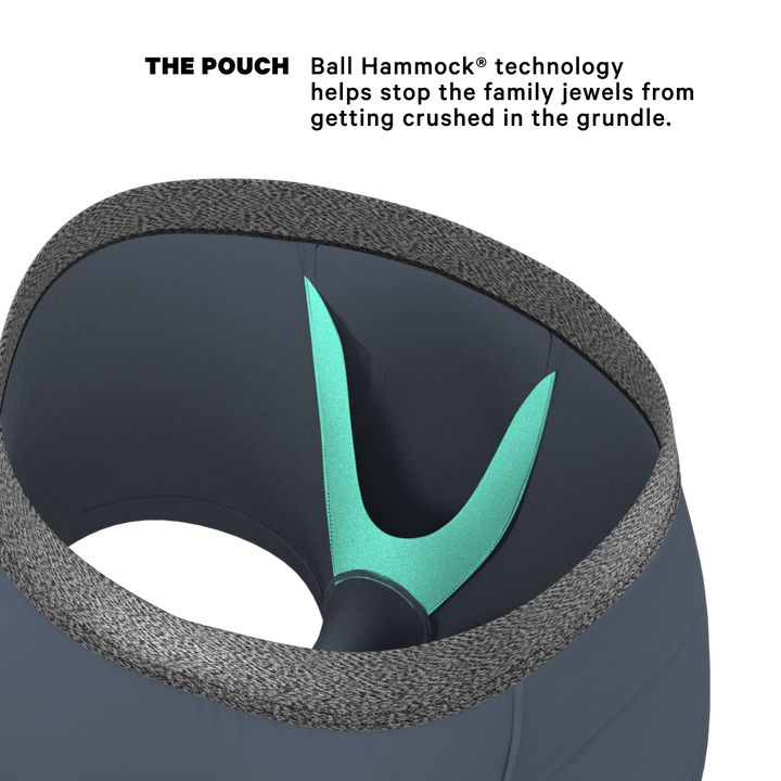 Shinesty Graphite Tonal Grey Ball Hammock® Pouch Trunks Underwear