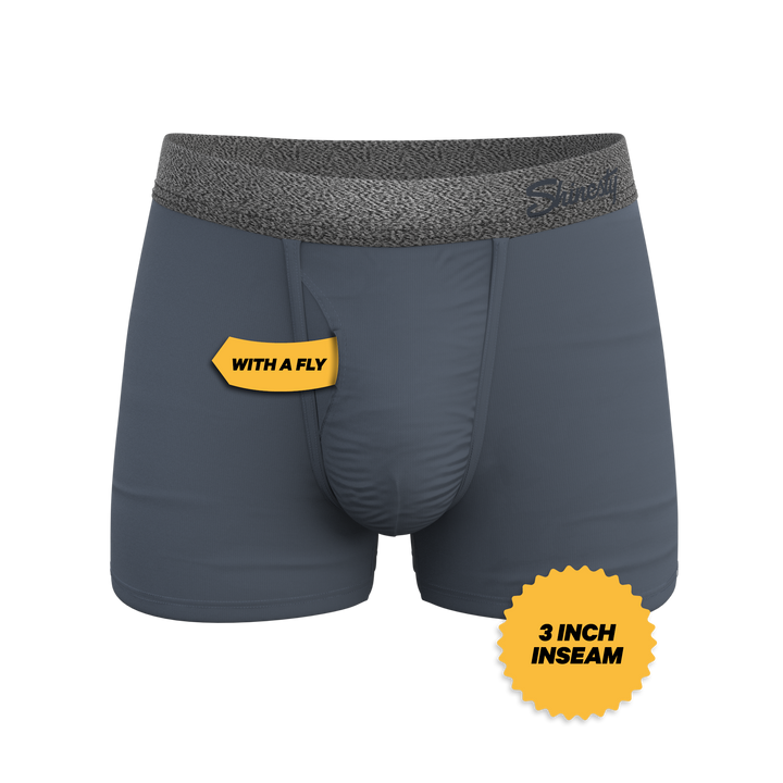 Shinesty Graphite Tonal Grey Ball Hammock® Pouch Trunks Underwear
