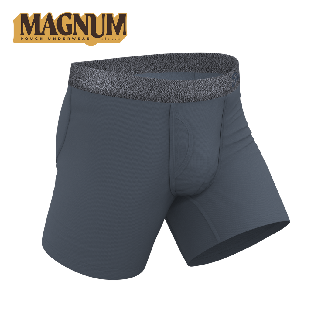 Shinesty Graphite Tonal Grey Ball Hammock® Magnum Big Pouch Underwear