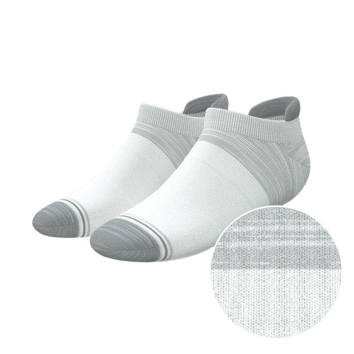 The Gray Matter | Tri Color Block Heel Hammock™ Ankle Socks