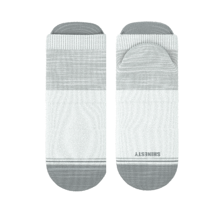 The Gray Matter | Tri Color Block Heel Hammock™ Ankle Socks